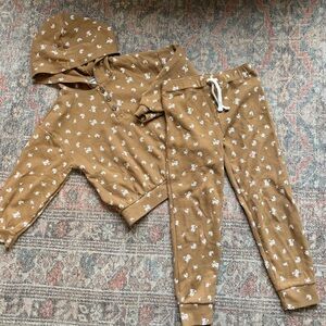 Floral Textured Hoodie